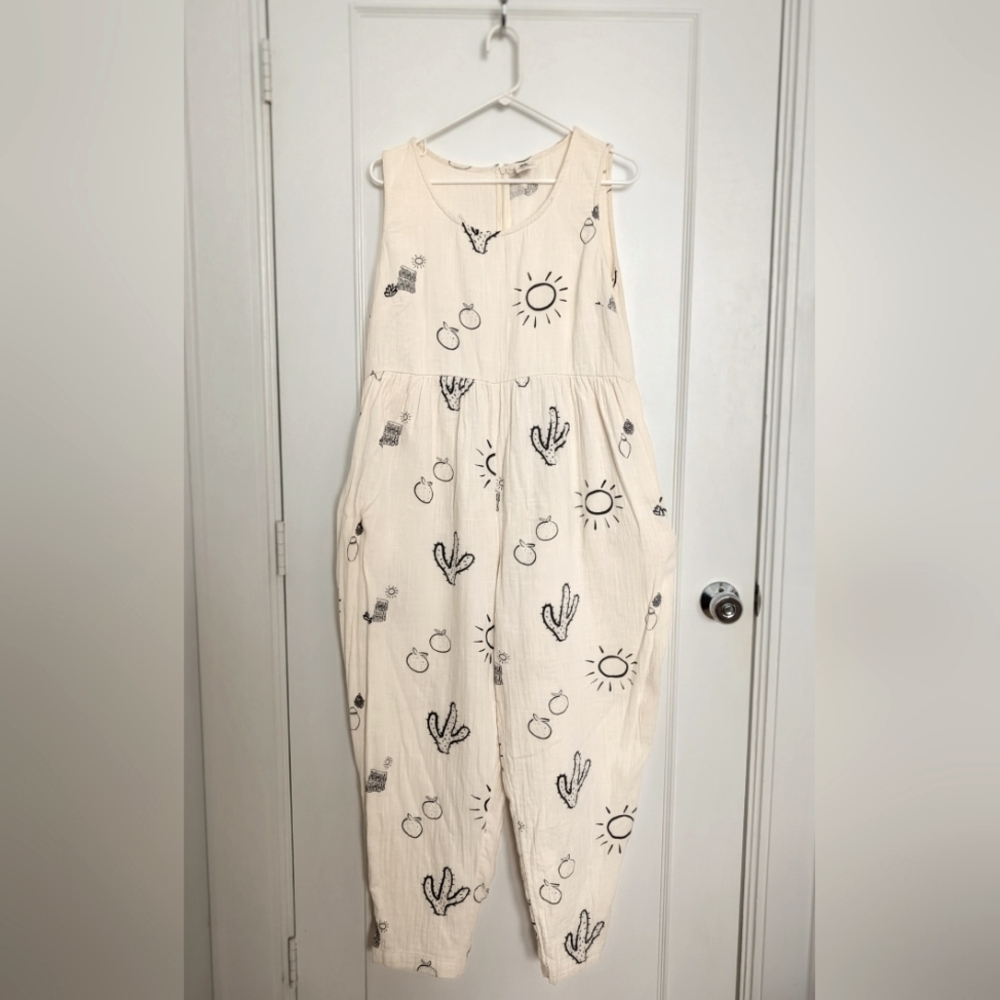 Lucy & Yak Bowie Jumpsuit in Cactus Print US8